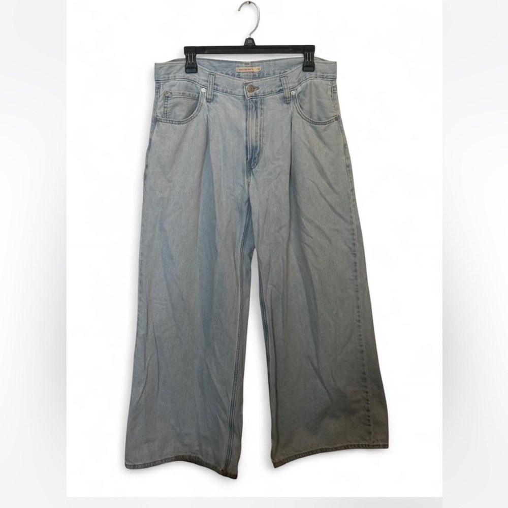 Levi’s Premium Baggy Dad Wide Leg Jeans Light Wash